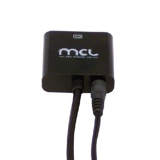 EAN 3700224705749 - MCL CG-287C2 adaptador de cable de vídeo 0,2 m HDMI tipo A (Estándar) VGA (D-Sub) + 3,5mm Negro imagen 3