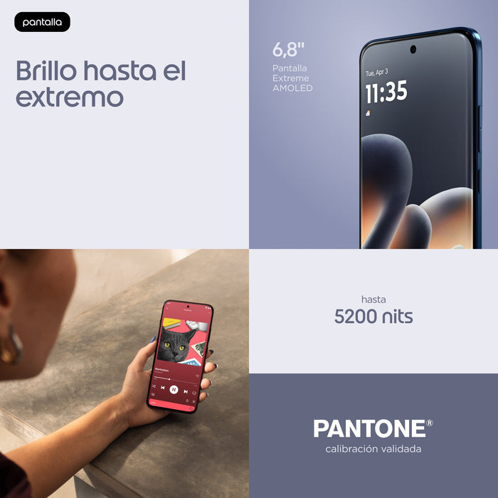 EAN 0840493615813 - Motorola edge 70 pro 17,2 cm (6.78") SIM doble Android 16.0 5G USB Tipo C 12 GB 512 GB 6500 mAh Azul oscu imagen 10