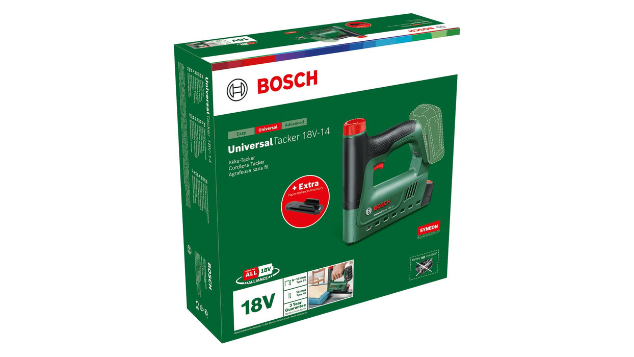 EAN 4053423251180 - Bosch UniversalTacker 18V-14 Pistola de clavos/grapadora Batería imagen 4