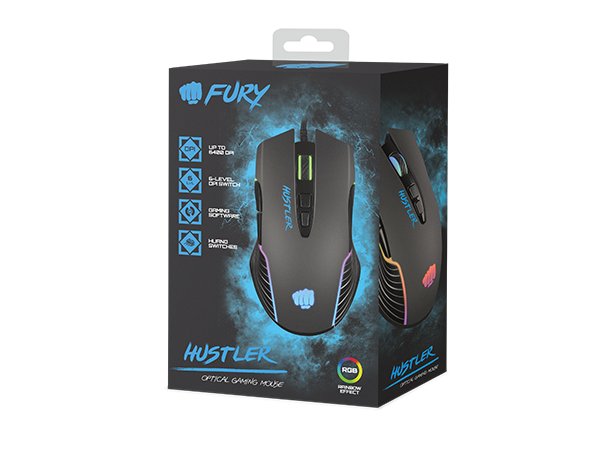 EAN 5901969426687 - FURY Hustler ratón Juego Ambidextro USB tipo A Óptico 6400 DPI imagen 6