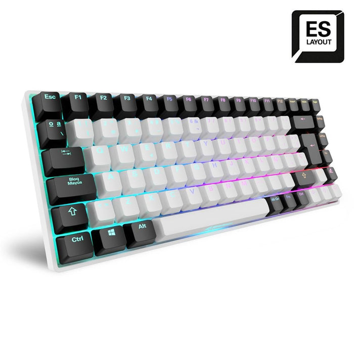 EAN 4044951039685 - Sharkoon SKILLER SGK50 S3 teclado Juego USB QWERTY Español Blanco imagen 2