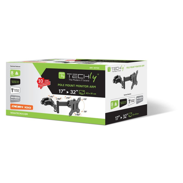 EAN 8051128107159 - Techly ICA-LCD 110BK soporte para TV 81,3 cm (32") Negro imagen 2