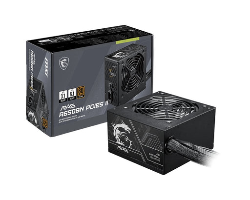 EAN 4711377364287 - MSI MAG A650BN PCIE5 II unidad de fuente de alimentación 650 W 20+4 pin ATX ATX Negro imagen 1