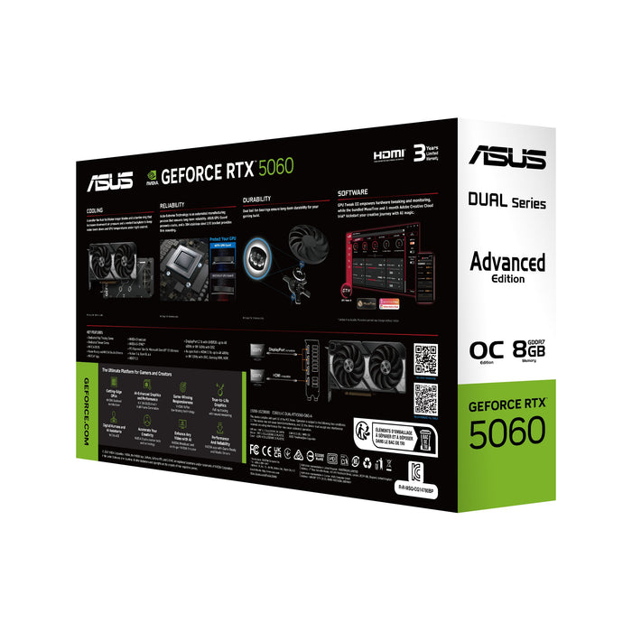 EAN 4711636627450 - ASUS Dual -RTX5060-O8G-A NVIDIA GeForce RTX 5060 8 GB GDDR7 imagen 6