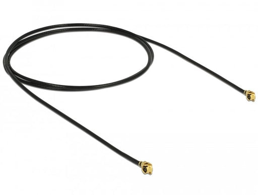 EAN 4043619896110 - DeLOCK 89611 cable coaxial 1.13 0,5 m MHF (I-PEX) Negro, Oro imagen 2