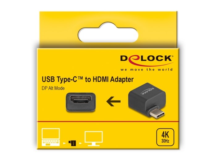 EAN 4043619642564 - DeLOCK 64256 adaptador de cable de vídeo 0 m USB Tipo C Negro imagen 4