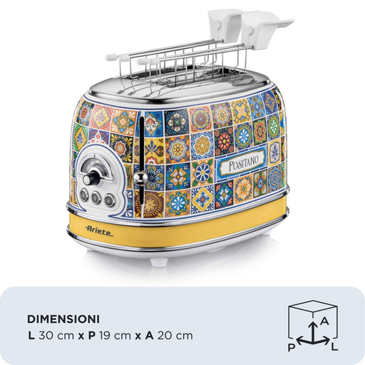 EAN 8003705122819 - Ariete 0155/0P 6 2 rebanada(s) 810 W Azul, Amarillo imagen 2