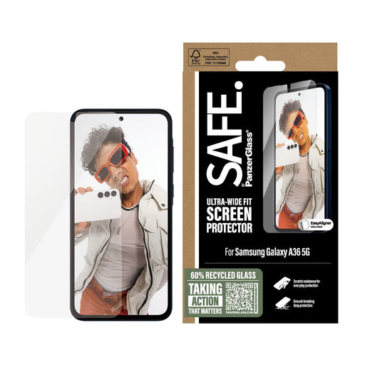 EAN 5715685017612 - PanzerGlass SAFE. by ® Screen Protector Samsung Galaxy A36 5G | Ultra-Wide Fit w. EasyAligner Protector d imagen 2