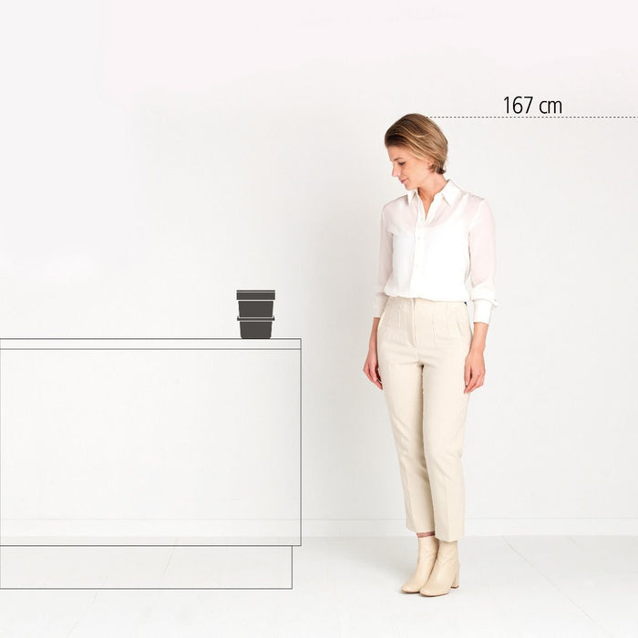 EAN 8710755213229 - Brabantia Sort & Go 3 L 1 cesta(s) Gris imagen 3