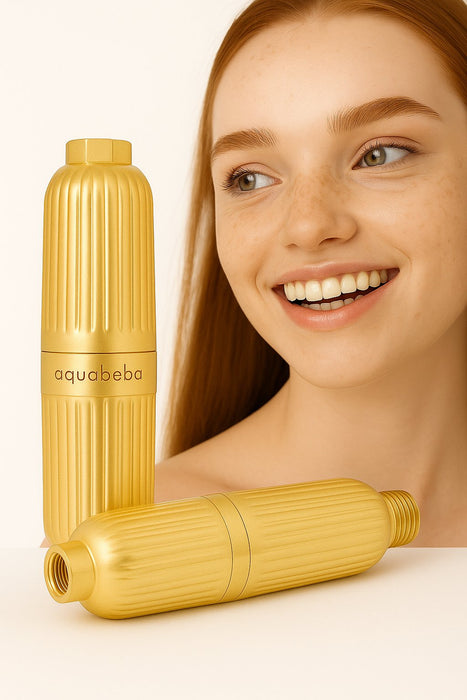 EAN 8437028106155 - Aquabeba FILTRO DUCHA AQUAFILTER GOLD Sistema de filtración de agua conectado directamente al grifo Oro imagen 8
