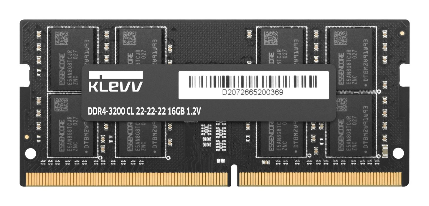 EAN 4895194966616 - Klevv KD4AGSA80-32N220D módulo de memoria 32 GB 2 x 16 GB DDR4 3200 MT/s 260-pin SO-DIMM imagen 1