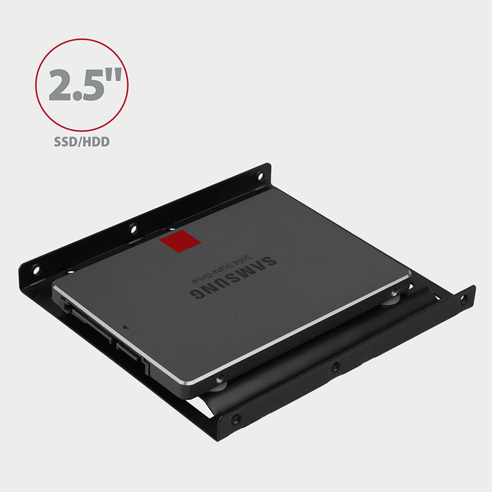 EAN 8595247905482 - Axagon RHD-125B Halterahmen für 1x 2.5\" im 3.5\" Slot - schwarz Negro Metal imagen 2