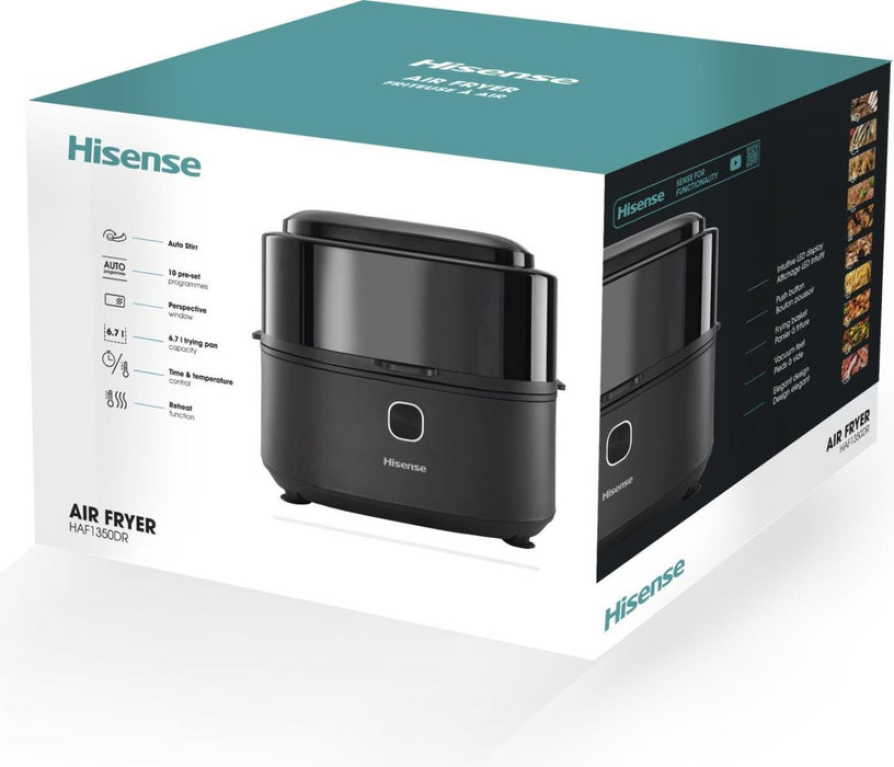 EAN 3838782818547 - Hisense HAF1350DR Sencillo 6,7 L Independiente 1350 W Freidora de aire caliente Negro imagen 12