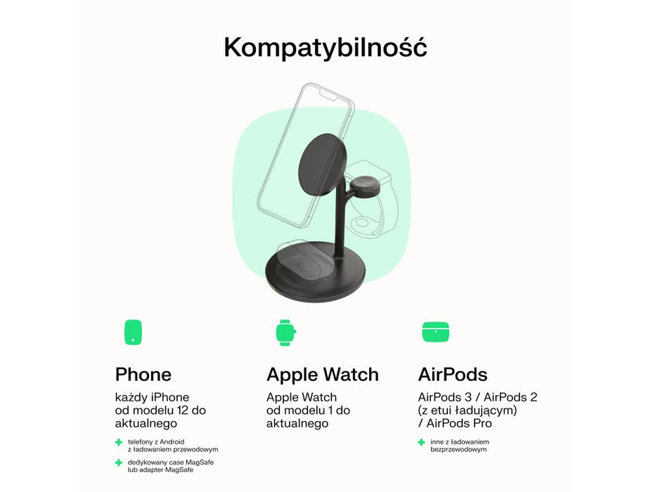 EAN 5904326375772 - Green Cell MSST-GC-3IN1-B cargador de dispositivo móvil Auriculares, Auriculares, Smartphone, Reloj intel imagen 6