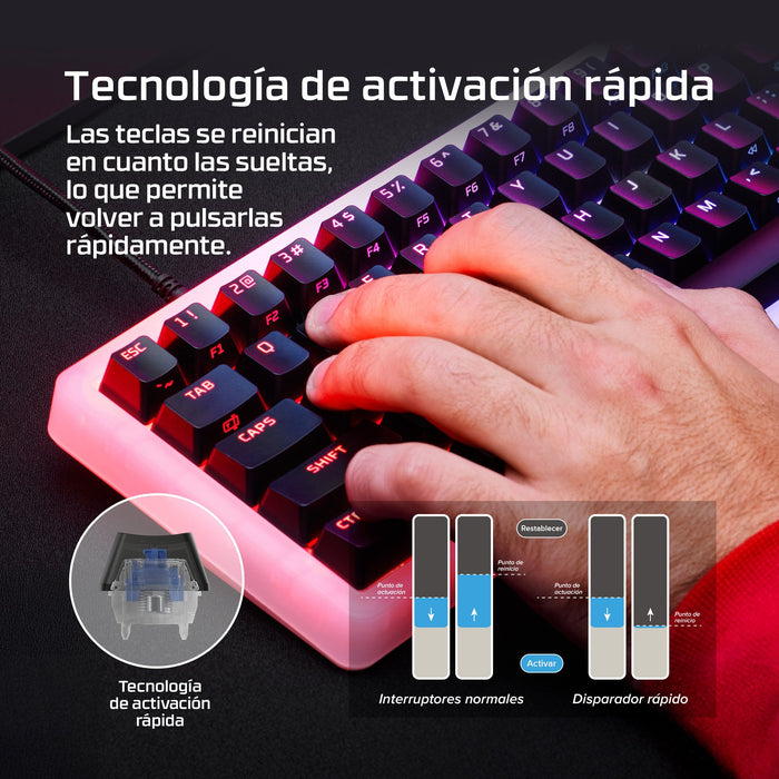 EAN 199251353246 - HyperX Origins 2 65 Pro teclado Negro imagen 4
