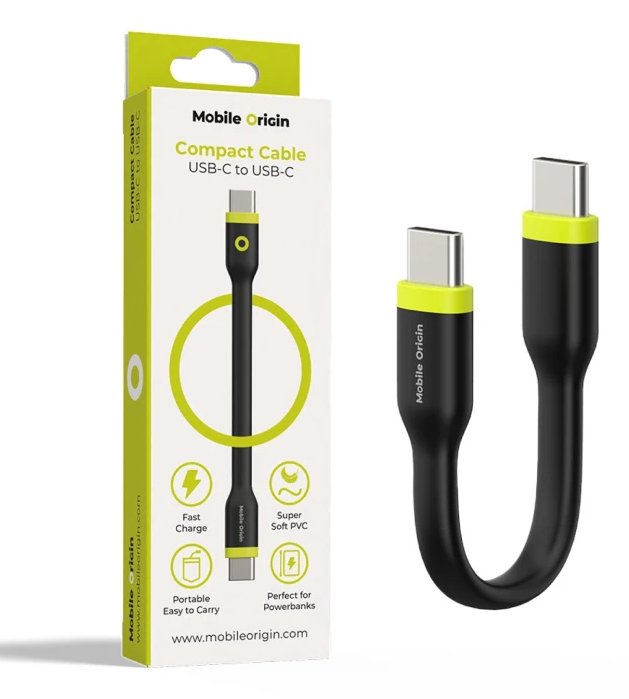 EAN 8594215994015 - Mobile Origin COMC-USBC-BLK cable USB 0,1 m 0,48 Gbit/s 60 W Negro imagen 4