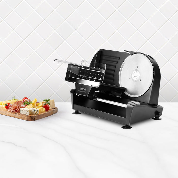 EAN 8422160058868 - Ufesa Katana Pro rebanadora Eléctrico 200 W Negro, Acero inoxidable Plástico, Acero inoxidable imagen 2