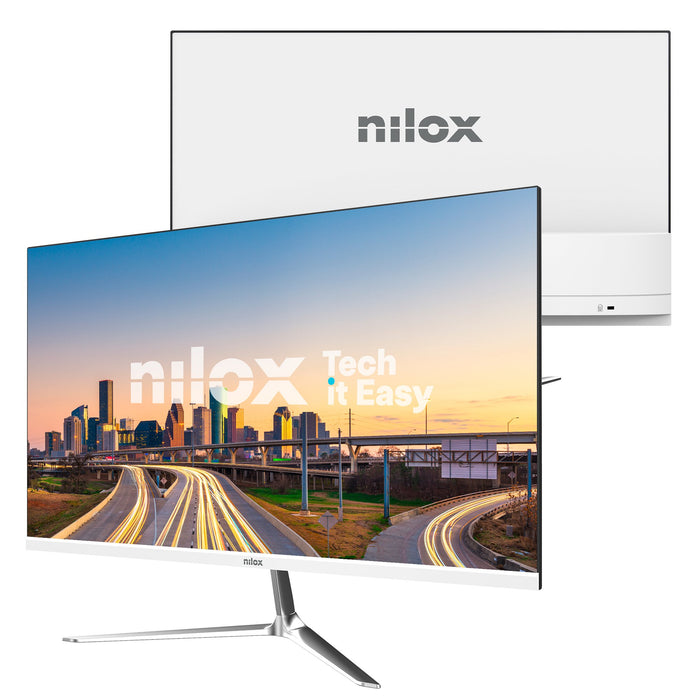 EAN 8431775035911 - Nilox NXM24FHD1201W pantalla para PC 60,5 cm (23.8") 1920 x 1080 Pixeles Full HD LED Blanco imagen 3