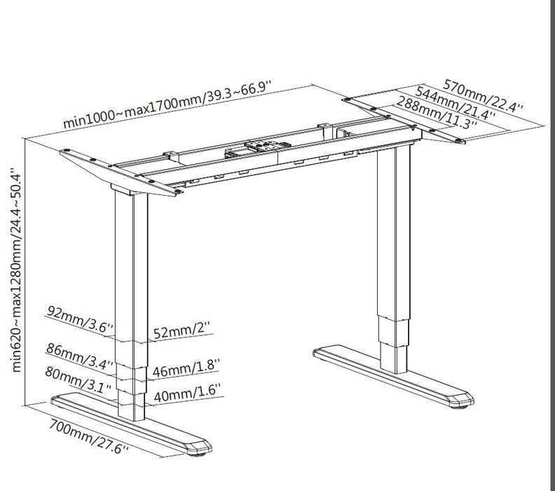 EAN 4015867205310 - Equip 650805 estructura regulable para escritorio 2 pata(s) imagen 7