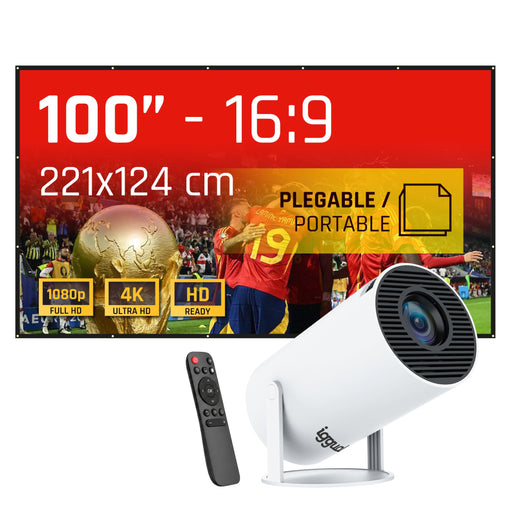 EAN 2528112316195 - iggual MP720p + ECO-COST 100" 120 lúmenes ANSI 720p (1280x720) Blanco imagen 2