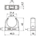EAN 4012195584056 - Obo Bettermann 2149022 abrazadera para cable Gris claro 50 pieza(s) imagen 2