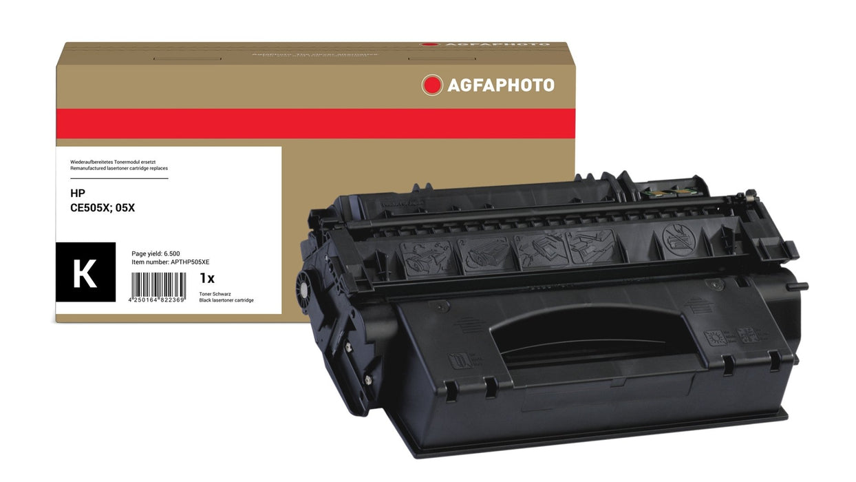 EAN 4250164822369 - AgfaPhoto APTHP505XE cartucho de tóner 1 pieza(s) Compatible Negro imagen 1