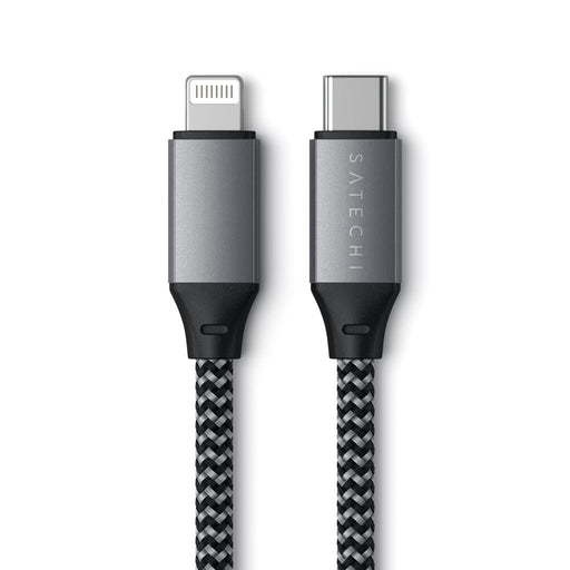 EAN 0879961008840 - Satechi ST-TCL10M cable USB 0,25 m USB C USB C/Lightning Negro, Gris imagen 1