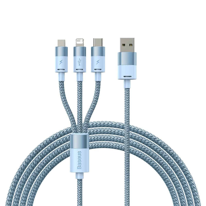 EAN 6932172622275 - Baseus CAXS000017 cable USB 1,2 m USB A USB C/Micro USB-A/Lightning Azul imagen 1