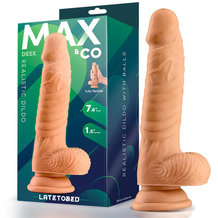 Dildo Deek Realista Con Testiculos 7.6 Natural