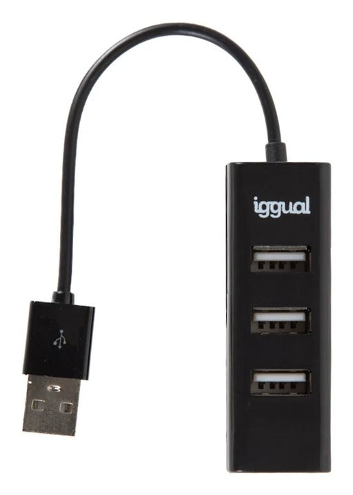 EAN 8435364318997 - iggual HUB-A-4p USB 2.0 480 Mbit/s Negro imagen 2