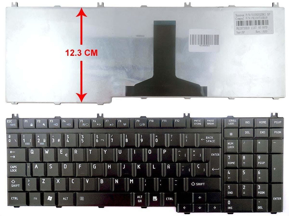 EAN 8435597400834 - Portatilmovil TECA500NEG refacción para laptop Teclado imagen 1