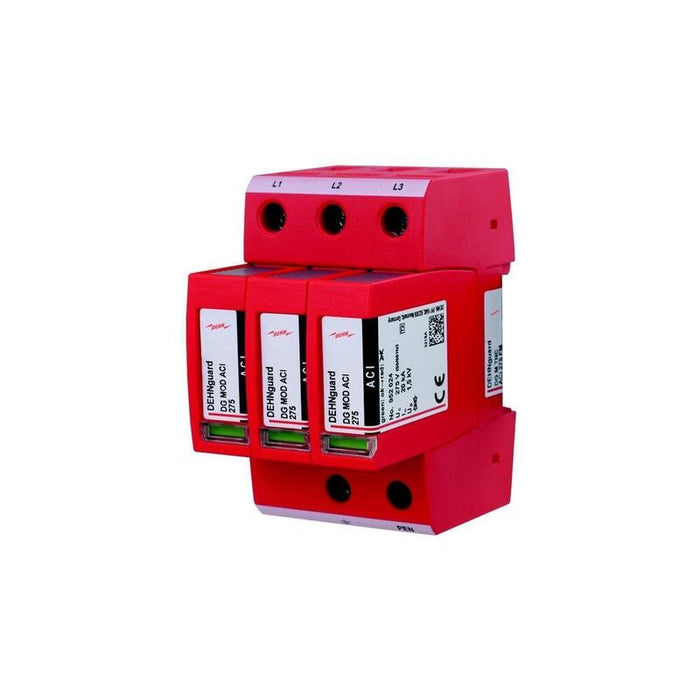 Dehn Dg M Tnc Aci 275 Fm Descargador De Sobretensiones Tipo 2 Dehnguard M 3-Polos Uc 275v
