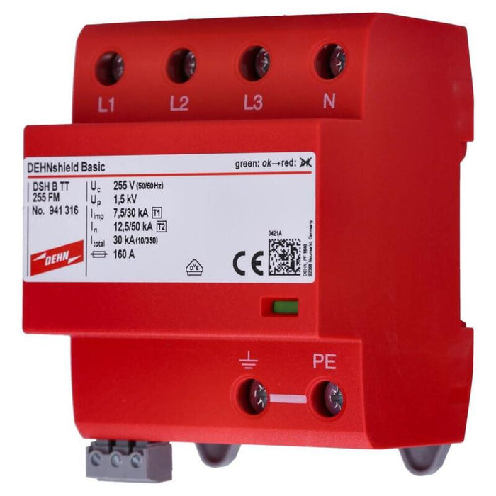 Dehn Dsh B Tt 255 Fm Anwendungsopt. Kombiableiter Dehnshield B Tipo1+2 F.Dreiphas