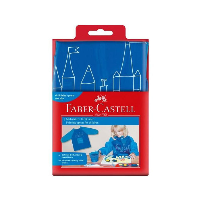 Delantal De Pintura Faber-Castell Para Niños Azul 201203