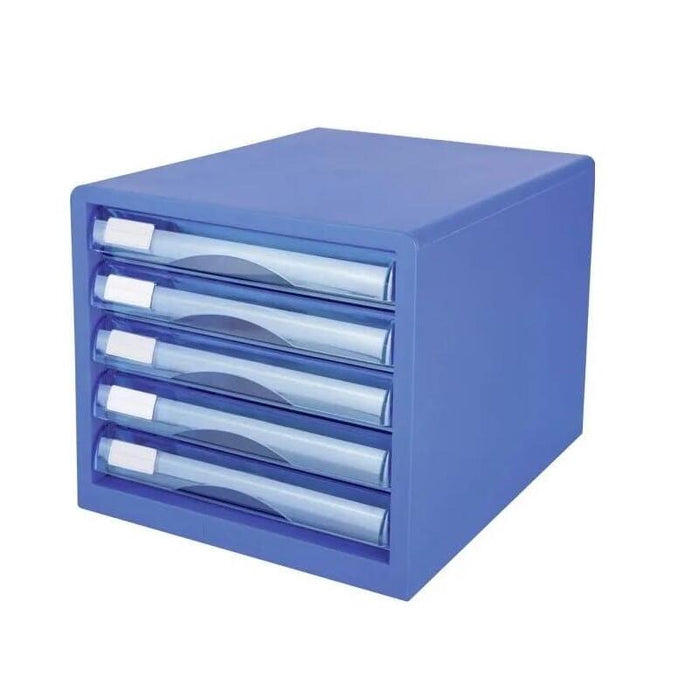 Deli Schubladenbox 5 Schubladen 27,5x34x26cm Azul