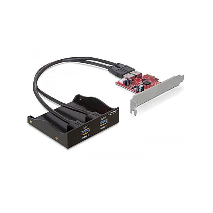 Delock Usb 3.0 Panel Frontal De 2 Puertos Con Tarjeta Pci Express, Controlador