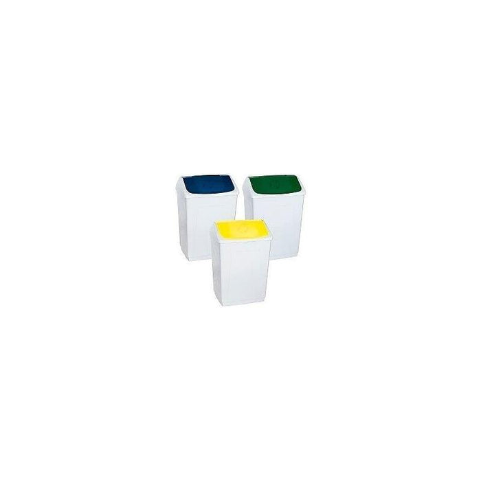 Denox Papelera Tapa Basculante 55l Amarillo