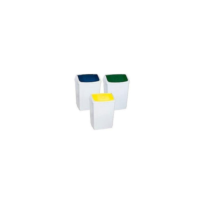 Denox Papelera Tapa Basculante 55l Azul
