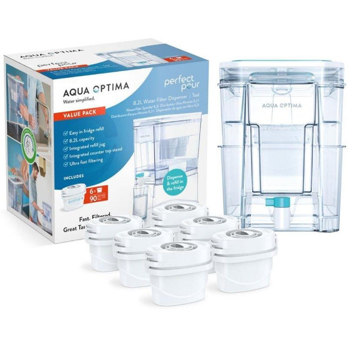 Depósito De Agua Filtrada Aqua Optima Wd1001 8.2l Incluye 6 Filtros