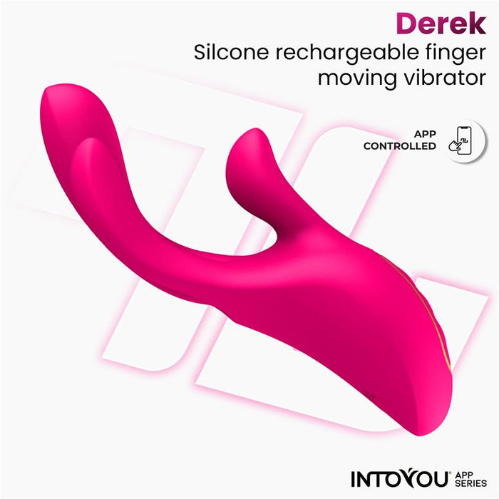 Derek Vibrador Con Movimiento Finger 3 Motores Y App