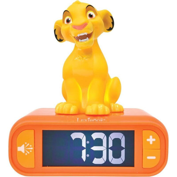 Despertador Digital Luz Nocturna Simba El Rey Leon Disney