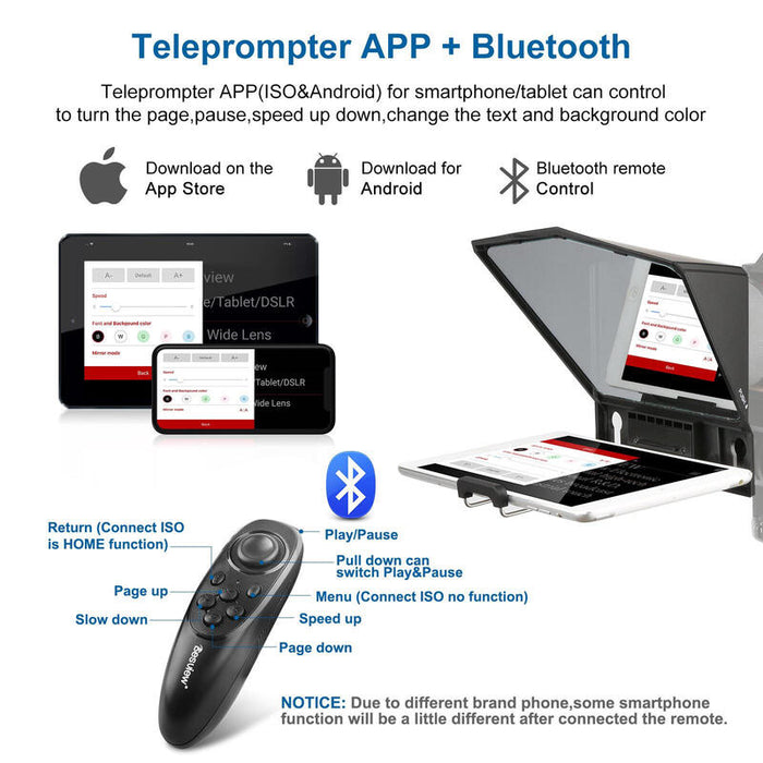 Desview T2 Negro Universal Teleprompter
