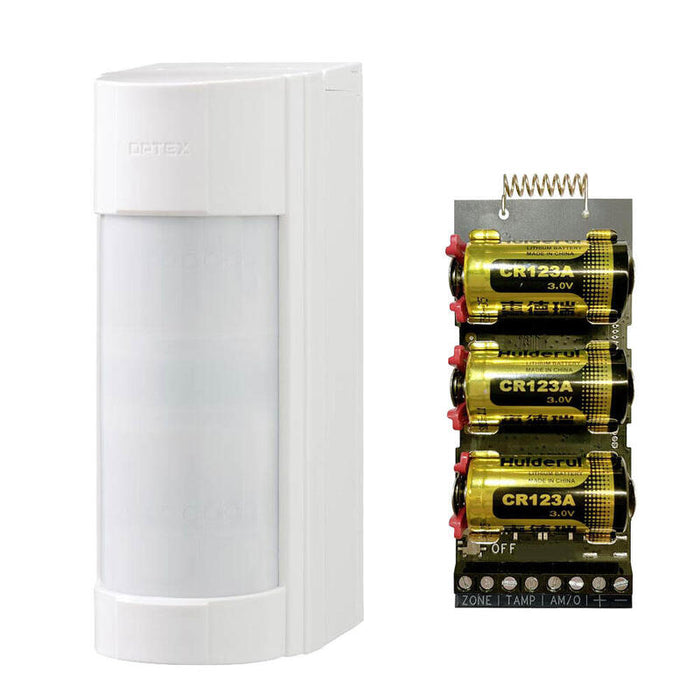 Detector De Doble Pir Antimasking Optex +  Transmisor Vía Radio Axpro Hikvision