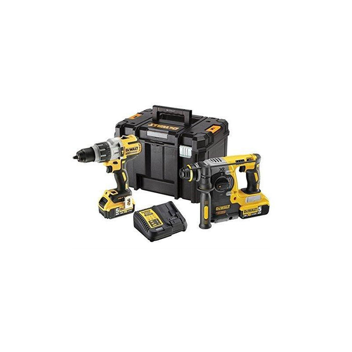 Dewalt Dck229p2t-Qw Kit 2 Herramientas 18 V 5 Ah Li-Ion  Taladro Xrp Y Perforador (Sds Plus