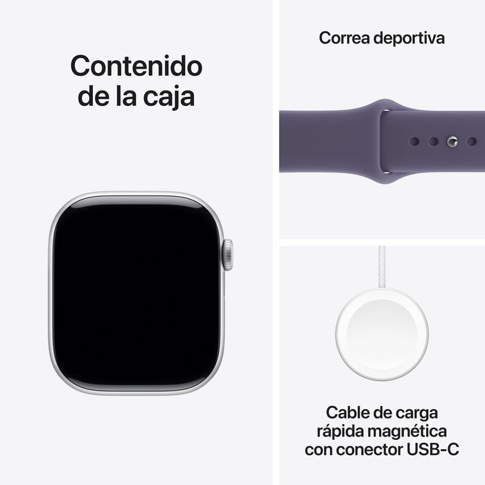 EAN 0195950464474 - Apple Watch Series 11 OLED 46 mm Digital 416 x 496 Pixeles Pantalla táctil Plata Wifi GPS (satélite) imagen 8