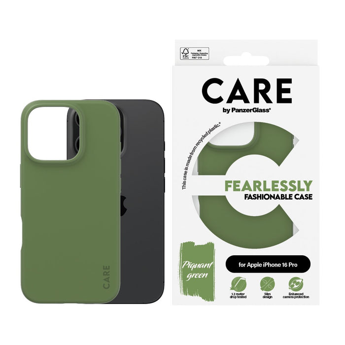 EAN 5715685004681 - PanzerGlass CARE™ by ® Case Green iPhone 16 Pro funda para teléfono móvil Verde imagen 2