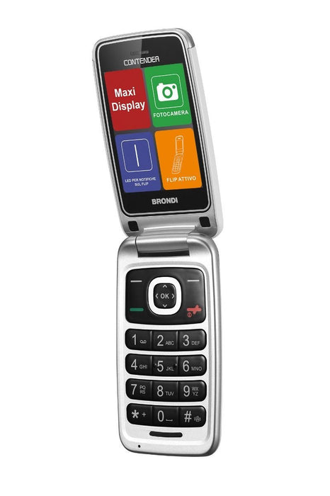 EAN 8015908770513 - Brondi Contender 7,62 cm (3") Blanco Teléfono para personas mayores imagen 3