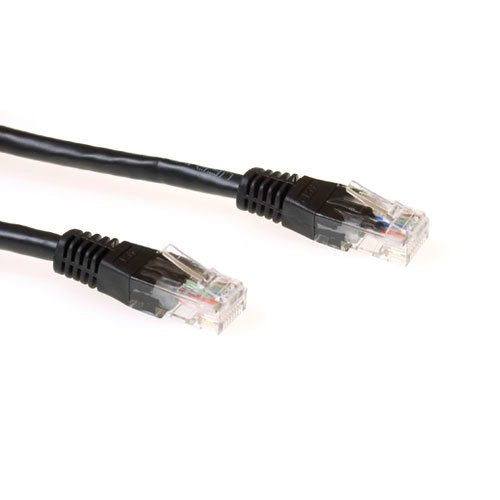 EAN 8716065285352 - ACT CAT6A UTP 0.5m cable de red Negro 0,5 m U/UTP (UTP) imagen 1