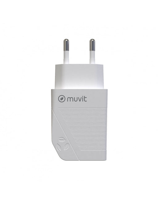 EAN 3663111153576 - Muvit MCACC0012 cargador de dispositivo móvil Universal Blanco Corriente alterna Carga rápida Interior imagen 2