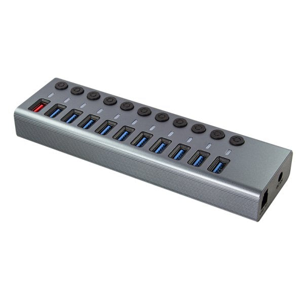EAN 4052792065527 - LogiLink UA0388 hub de interfaz USB 3.2 Gen 1 (3.1 Gen 1) Type-B 5000 Mbit/s Gris imagen 6